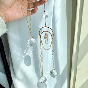 Crystal hanging suncatcher ornament